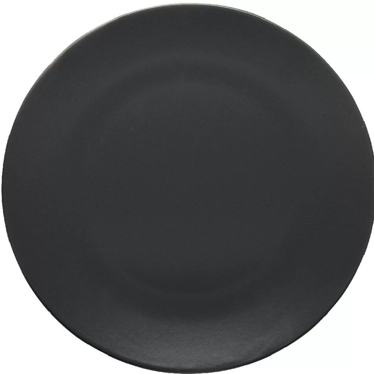 Assiette ronde plate uni gris>Gifi New