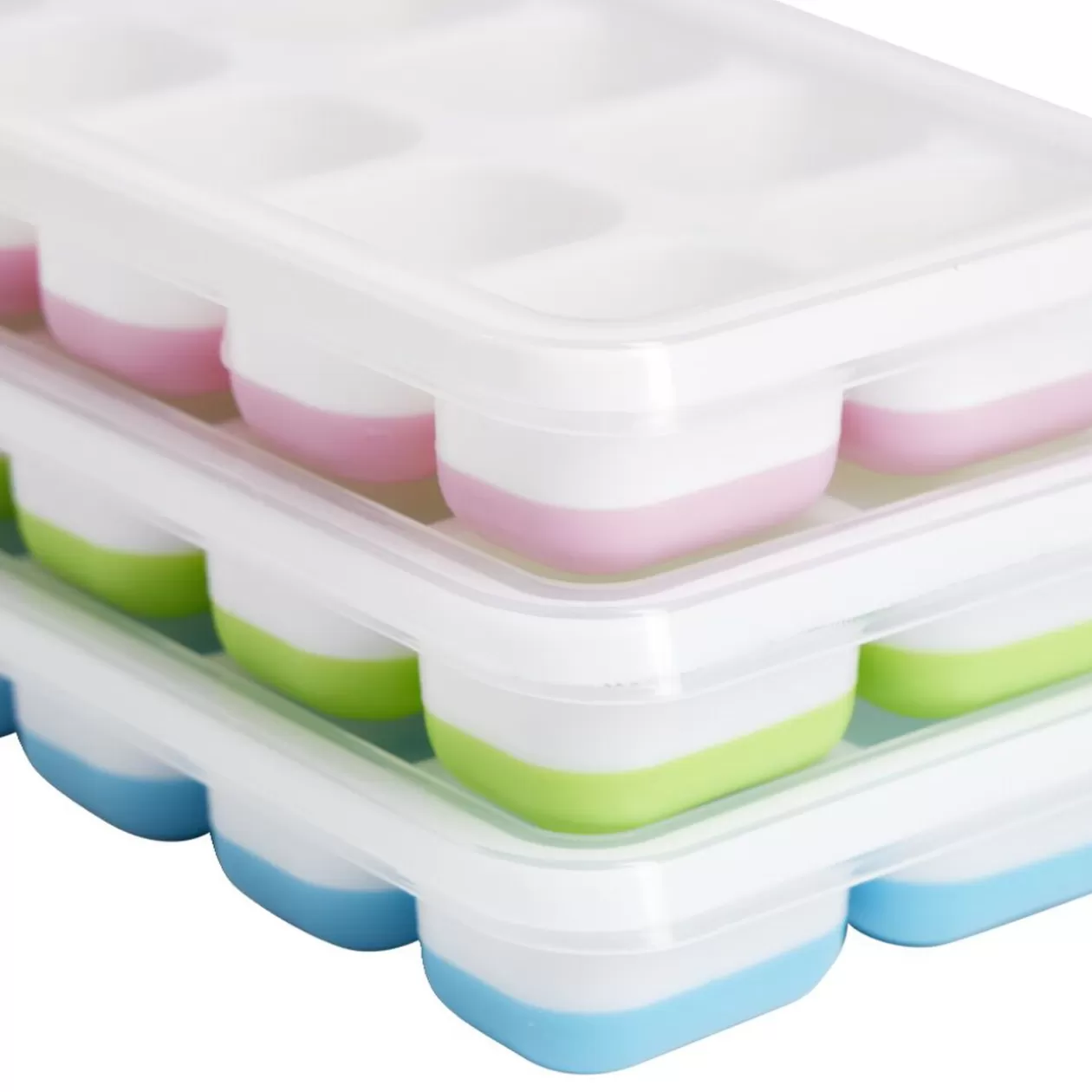 Gifi Bac à 14 glaçons avec couvercle 21x8cm - 3 coloris< Vaisselle Et Accessoires De Table