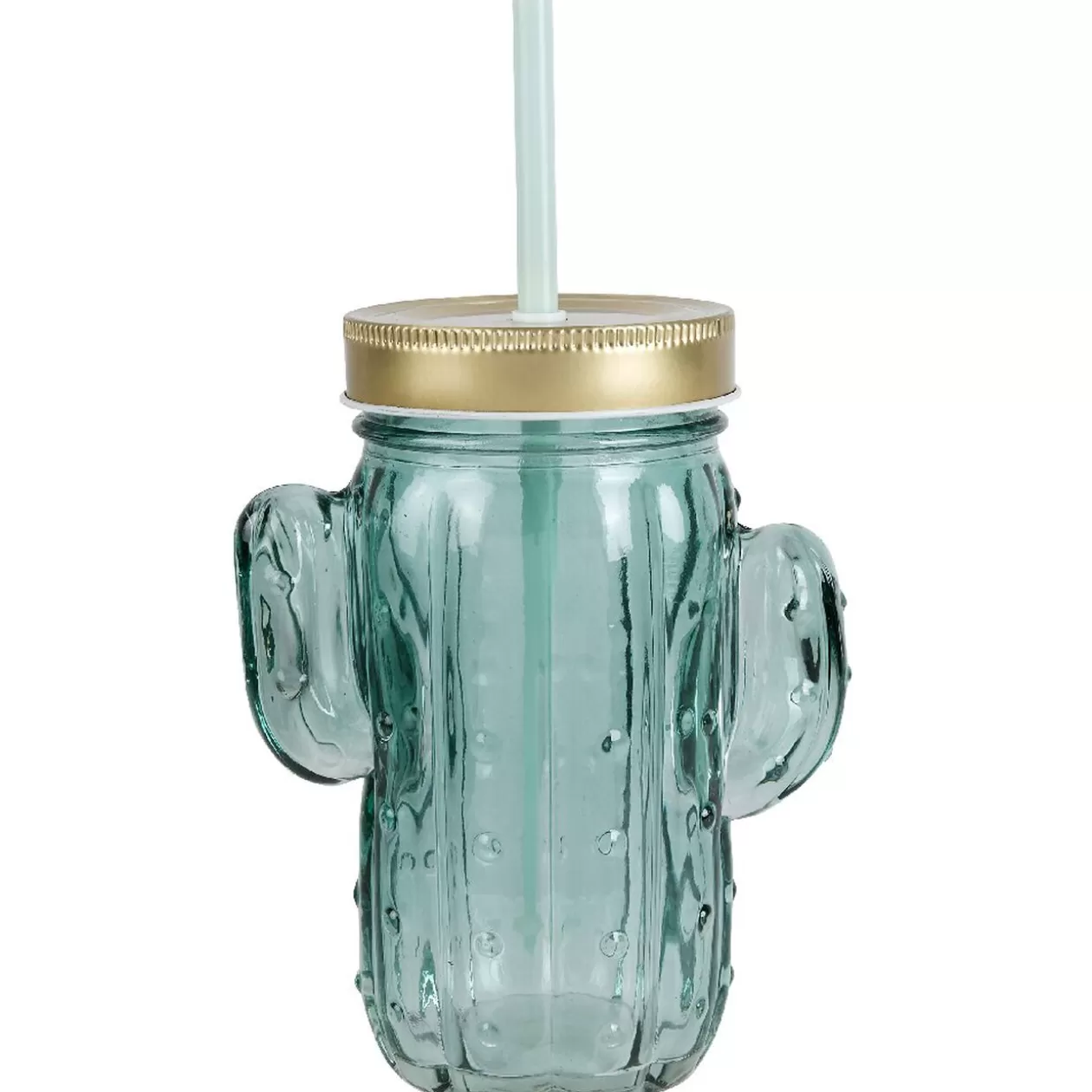 Gifi Bocal à paille avec couvercle forme cactus< Vaisselle Et Accessoires De Table