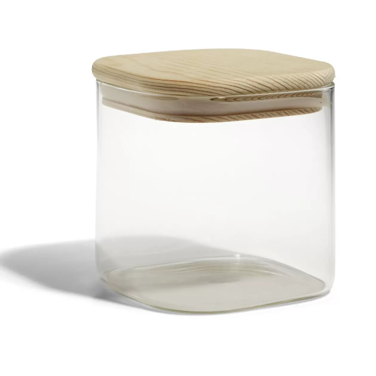 Gifi Bocal de conservation 60cl en verre avec couvercle en bois< Conservation Alimentaire