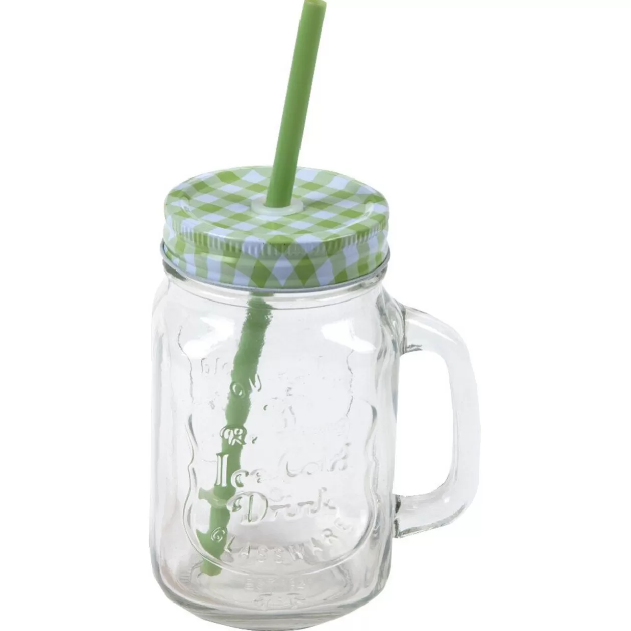 Gifi Bocal en verre + paille 500 ml< Vaisselle Et Accessoires De Table