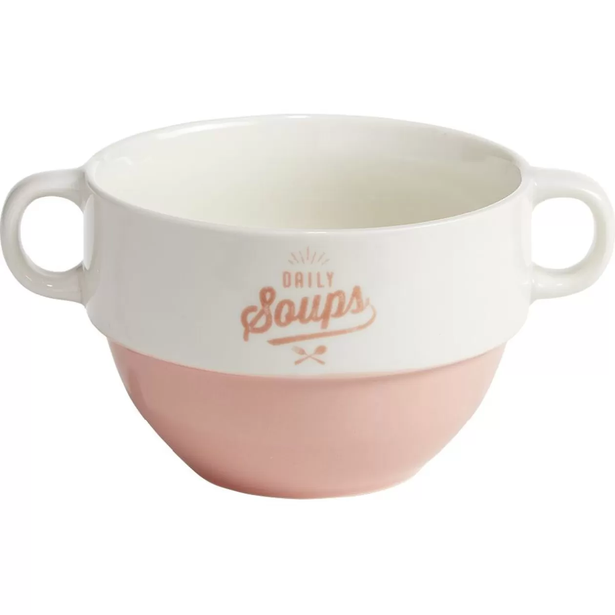 Bol à soupe en faïence bicolore 600 ml>Gifi Cheap