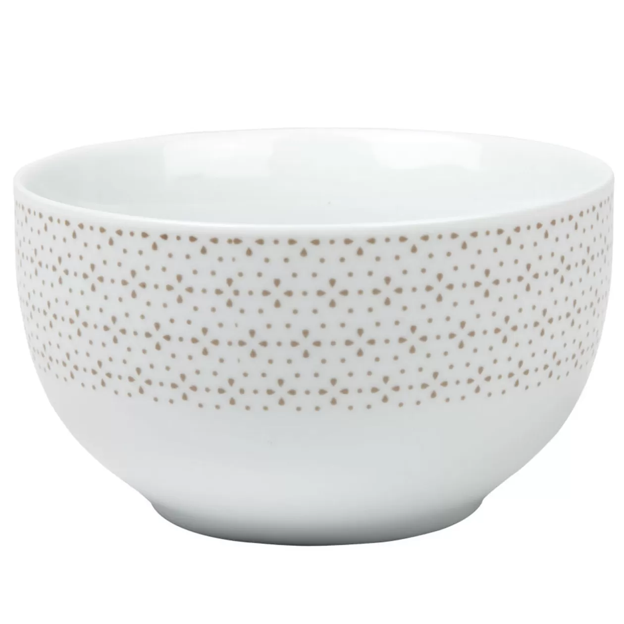 Bol blanc à motif taupe>Gifi Best