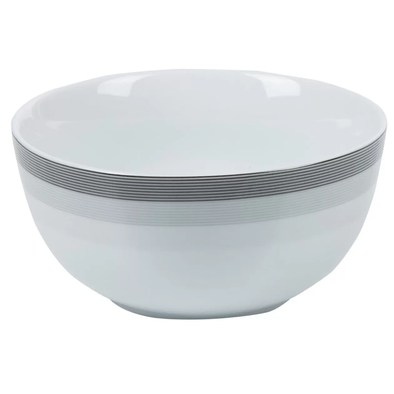 Gifi Bol blanc et gris Sérénité Rayures< Vaisselle Et Accessoires De Table