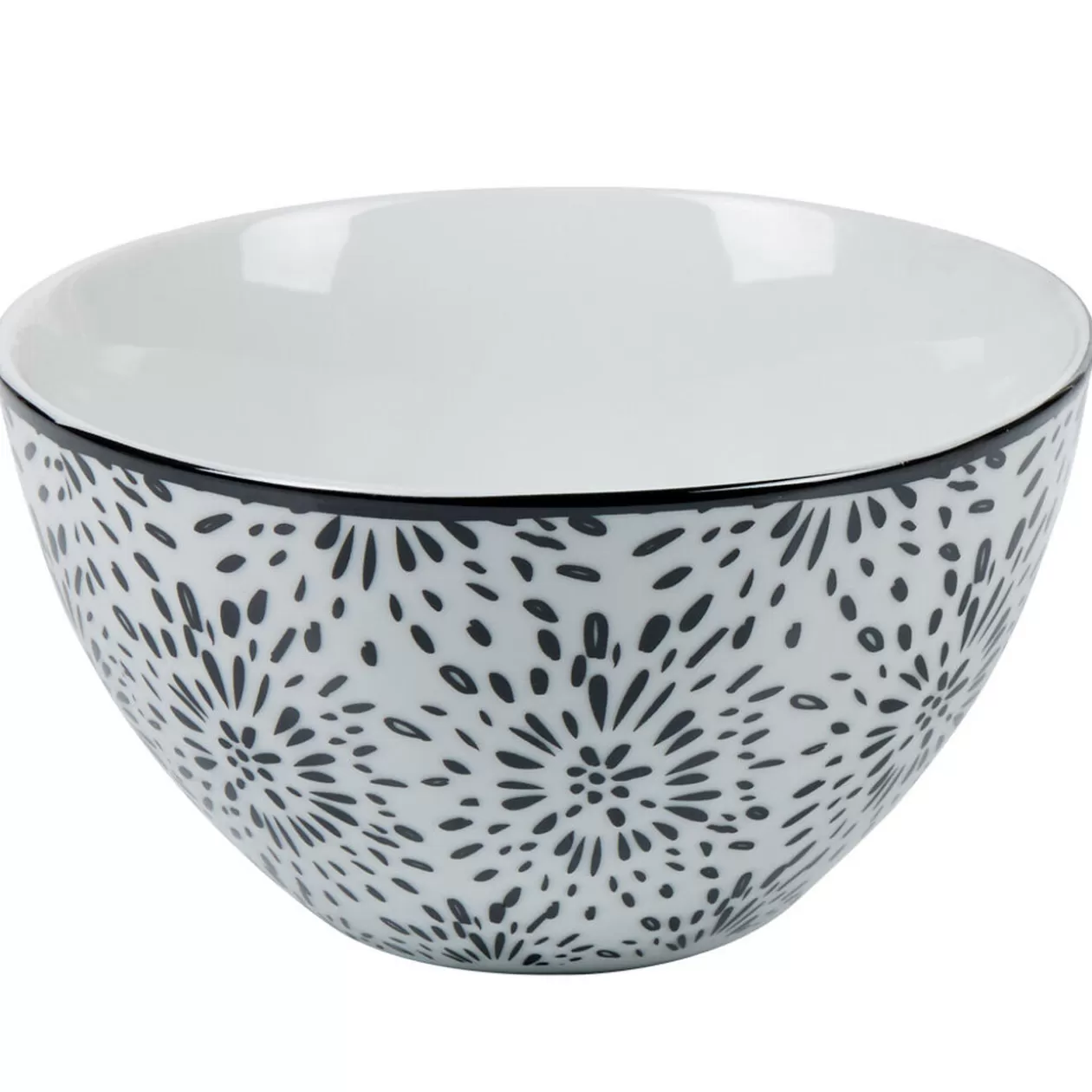 Gifi Bol blanc et noir Sara< Vaisselle Et Accessoires De Table