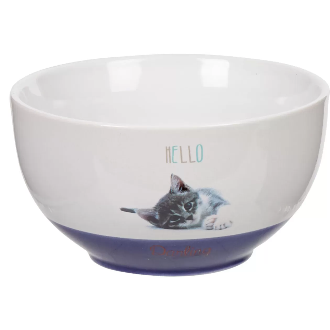 Gifi Bol blanc imprimé chat< Vaisselle Et Accessoires De Table