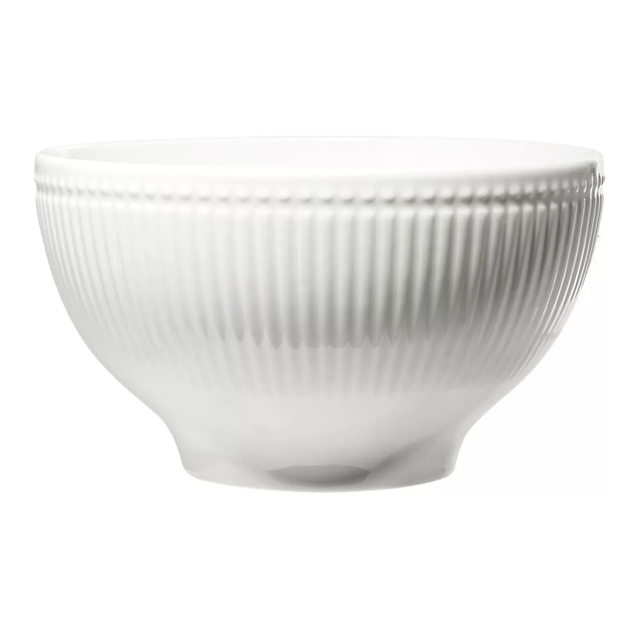 Gifi Bol Colombe en porcelaine striée blanc Ø15xH8cm< Vaisselle Et Accessoires De Table