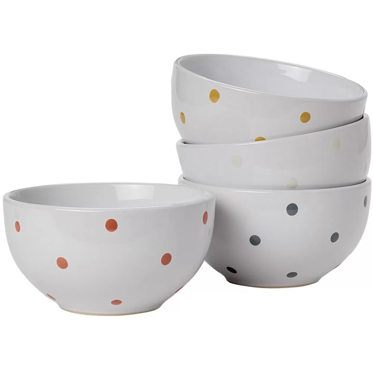 Gifi Bol en céramique déco pois coloré x4< Vaisselle Et Accessoires De Table
