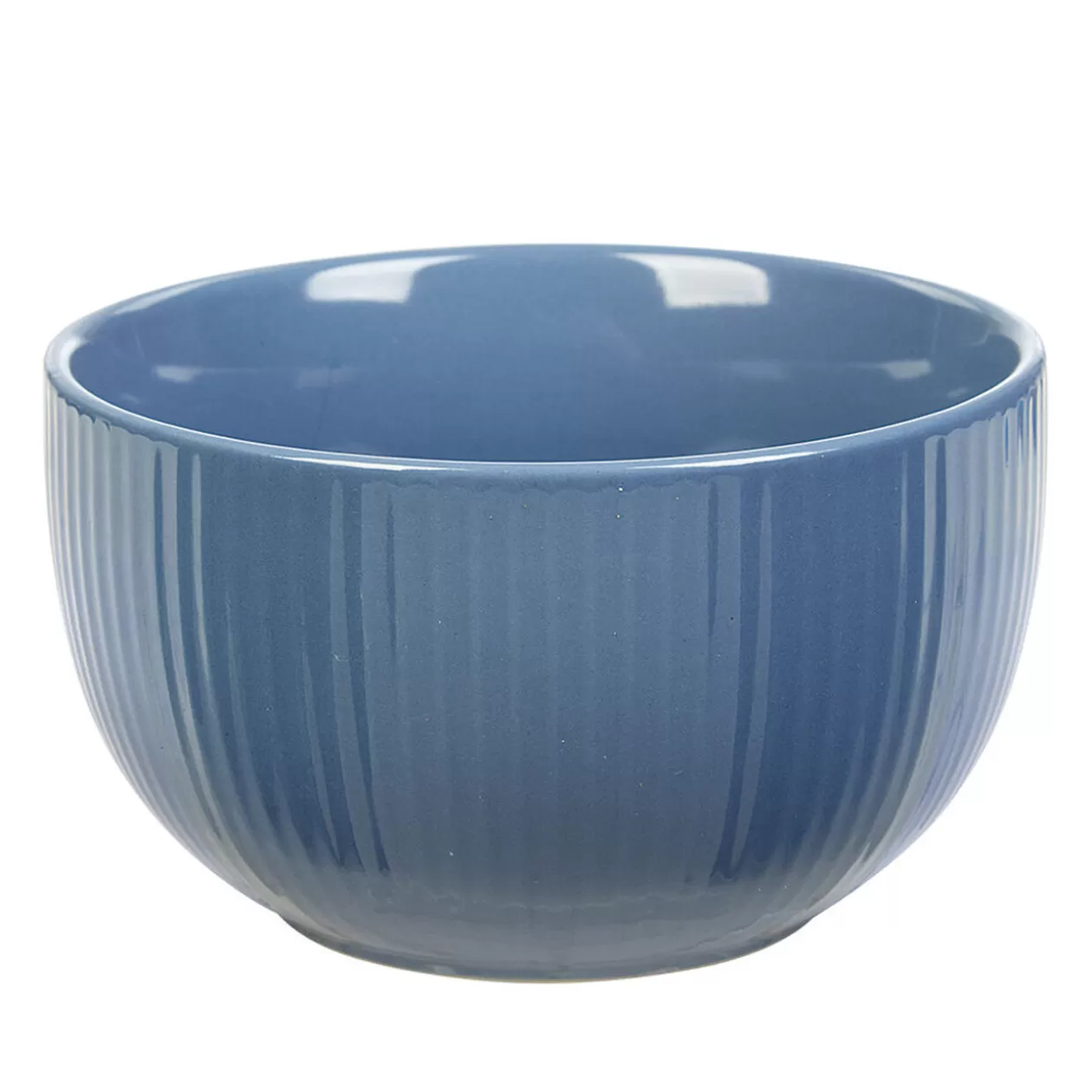 Gifi Bol en porcelaine bleu avec rainures verticales en relief< Vaisselle Et Accessoires De Table