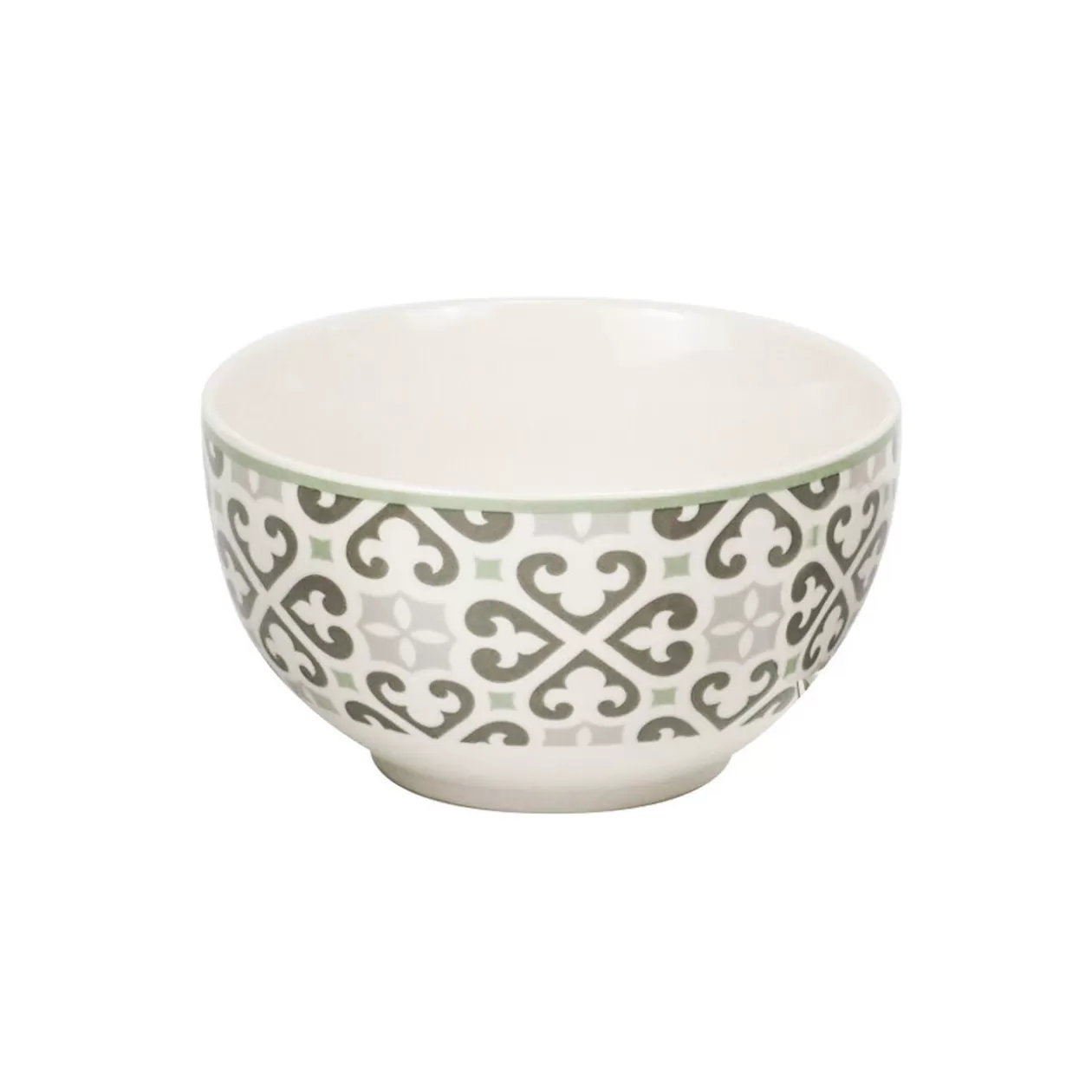 Bol en porcelaine motif Carreau de ciment gris>Gifi New