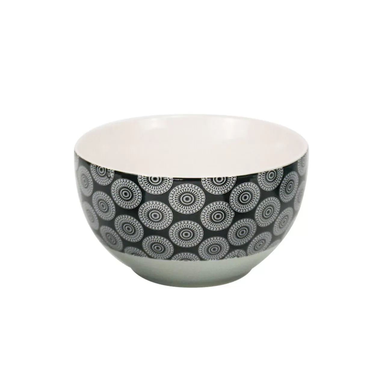 Bol en porcelaine motif rosace noir blanc>Gifi Cheap
