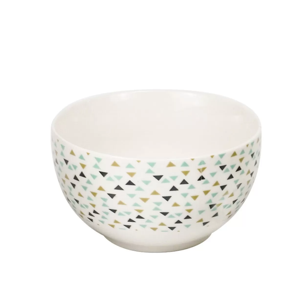 Bol en porcelaine motif triangle multicolore>Gifi Best Sale