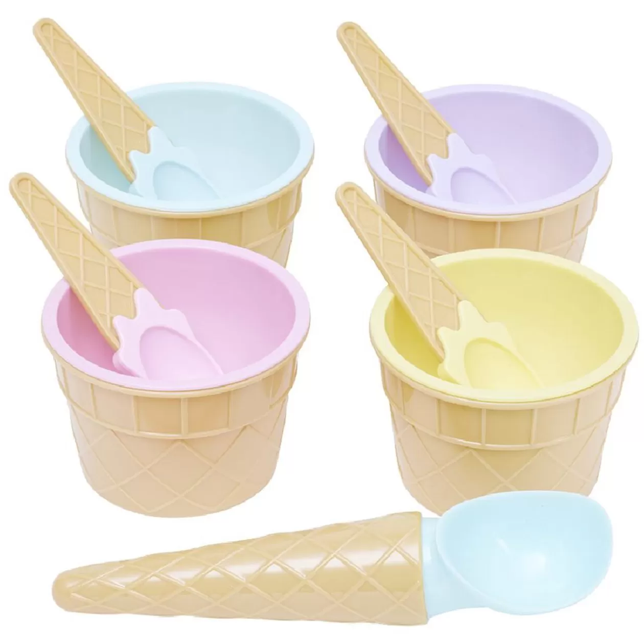 Bol et cuillère à glace x4>Gifi Best