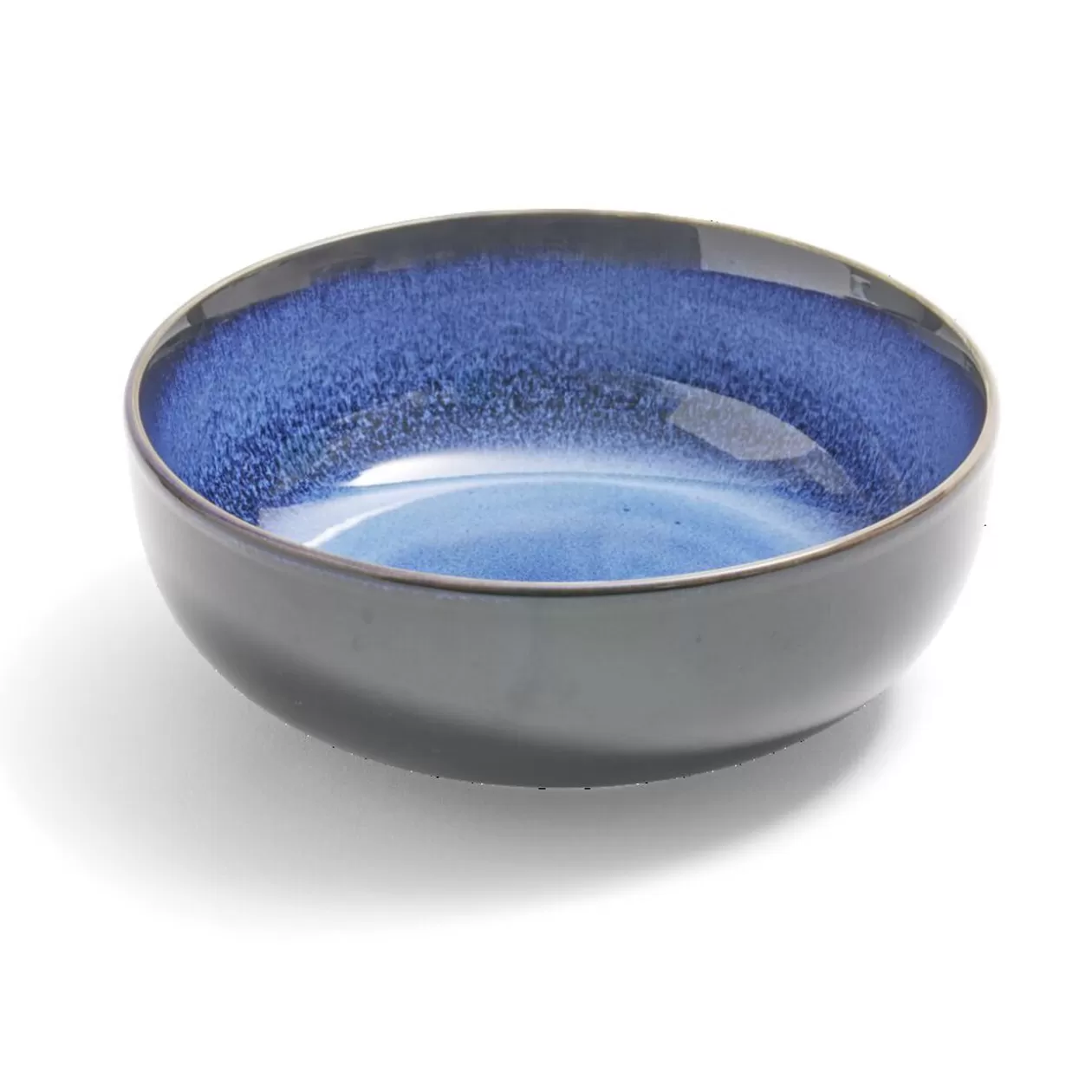 Gifi Bol Meteor porcelaine noir et bleu Ø16cm< Vaisselle Et Accessoires De Table