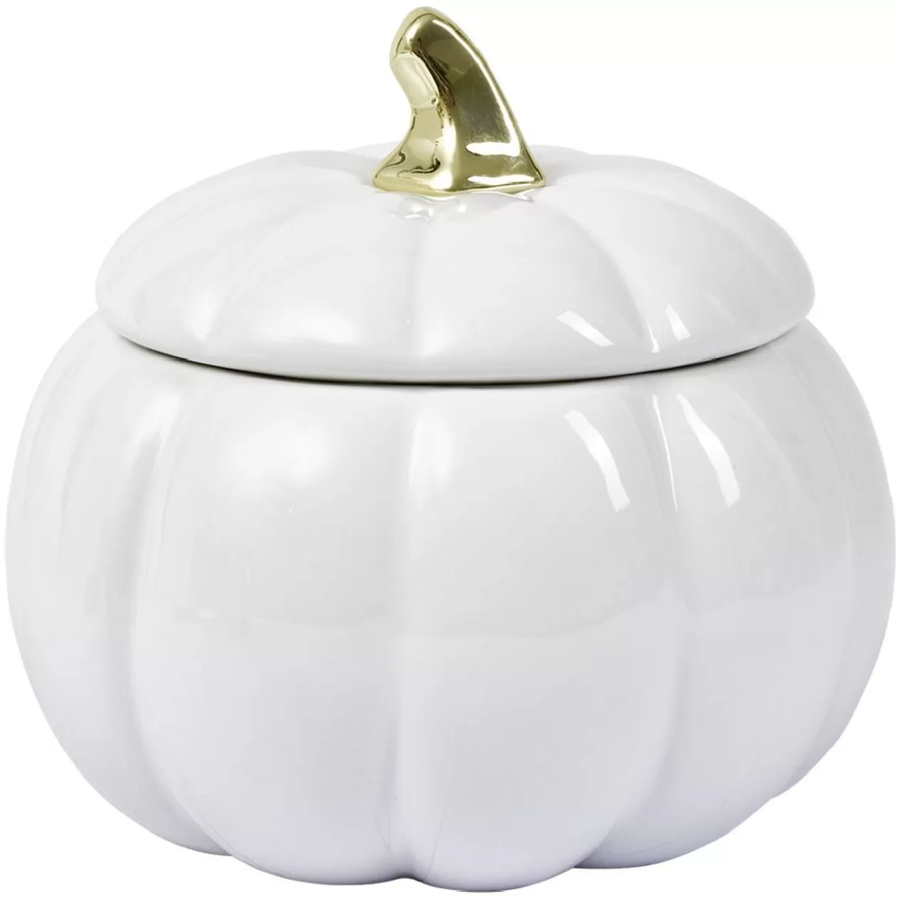 Gifi Bonbonnière Halloween forme citrouille porcelaine blanc Ø18 cm< Conservation Alimentaire