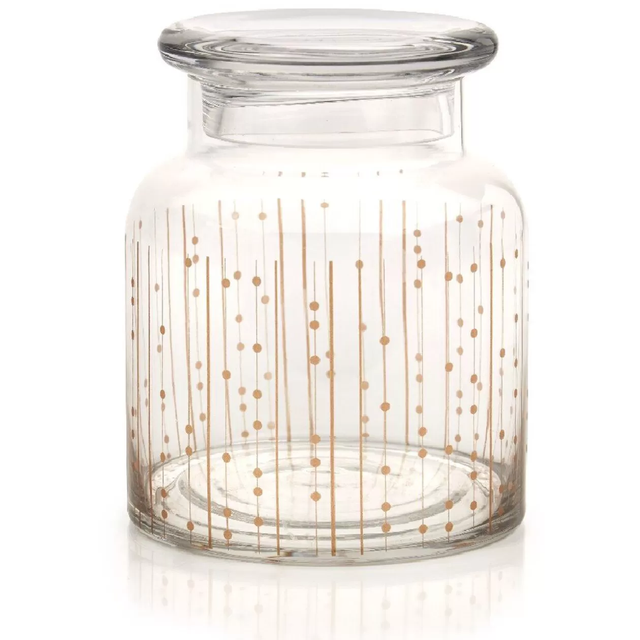 Gifi Bonbonnière transparente motifs cuivre< Vaisselle Et Accessoires De Table