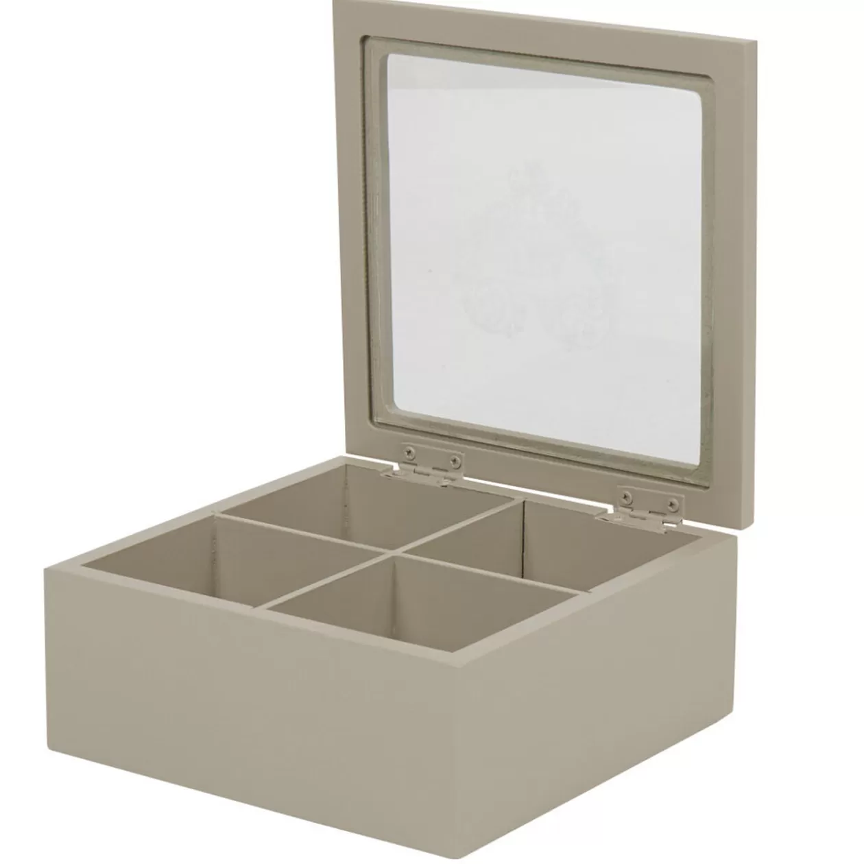 Gifi Boîte à thé bois gris< Vaisselle Et Accessoires De Table