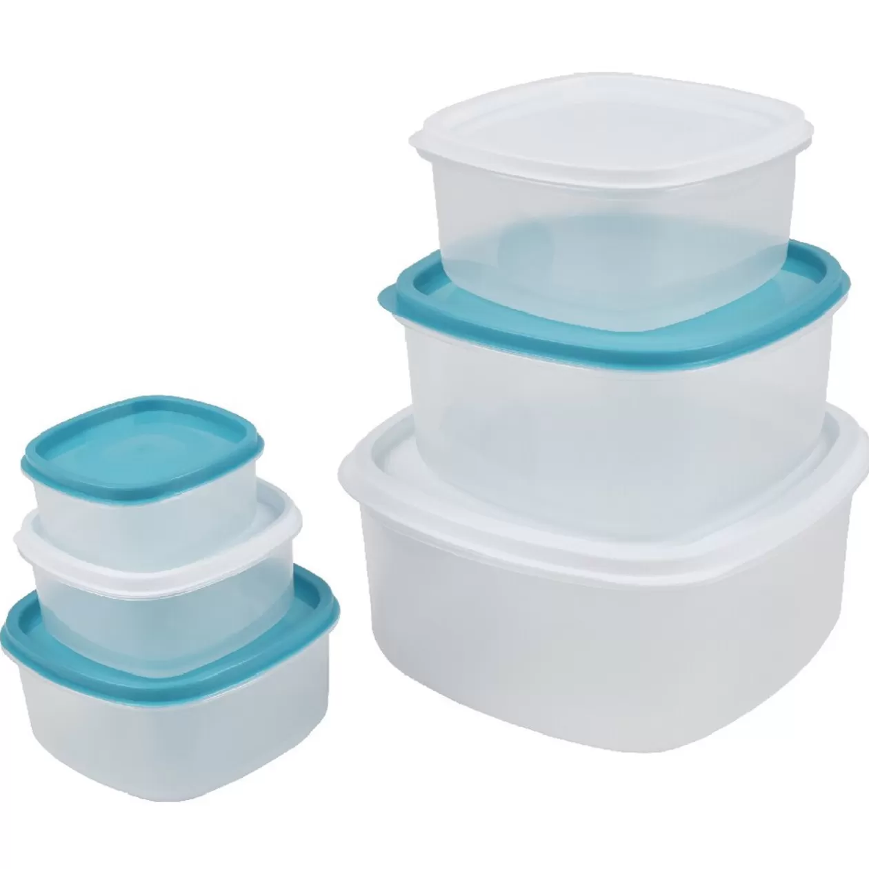 Gifi Boîte alimentaire carrée empilable x6< Vaisselle Et Accessoires De Table