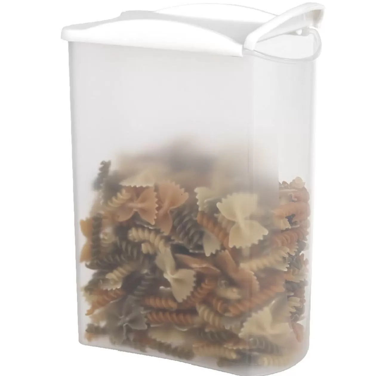 Gifi Boîte alimentaire empilable transparente et blanche 1,7 L< Conservation Alimentaire