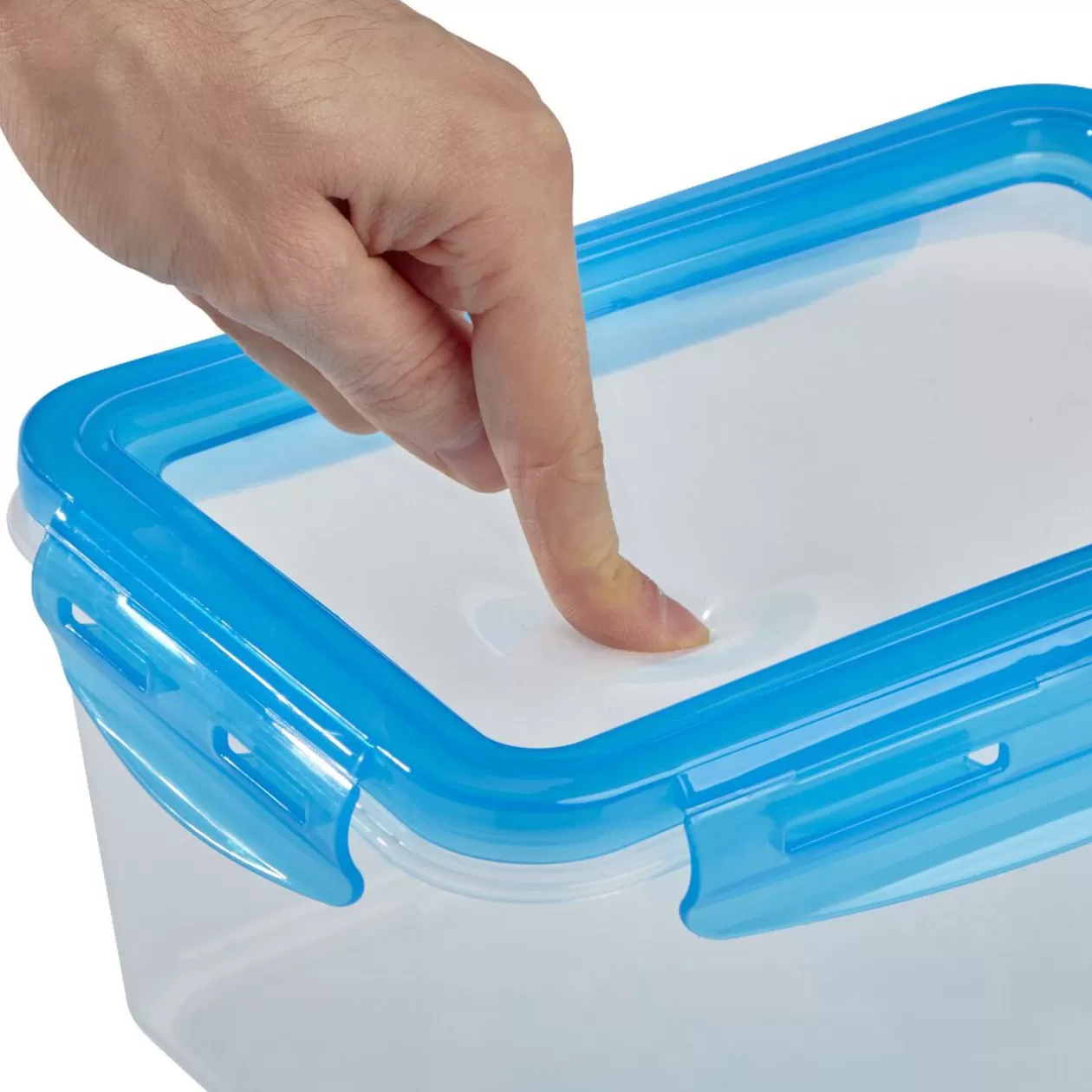 Boîte alimentaire en plastique avec couvercle flexible en silicone x2>Gifi Hot