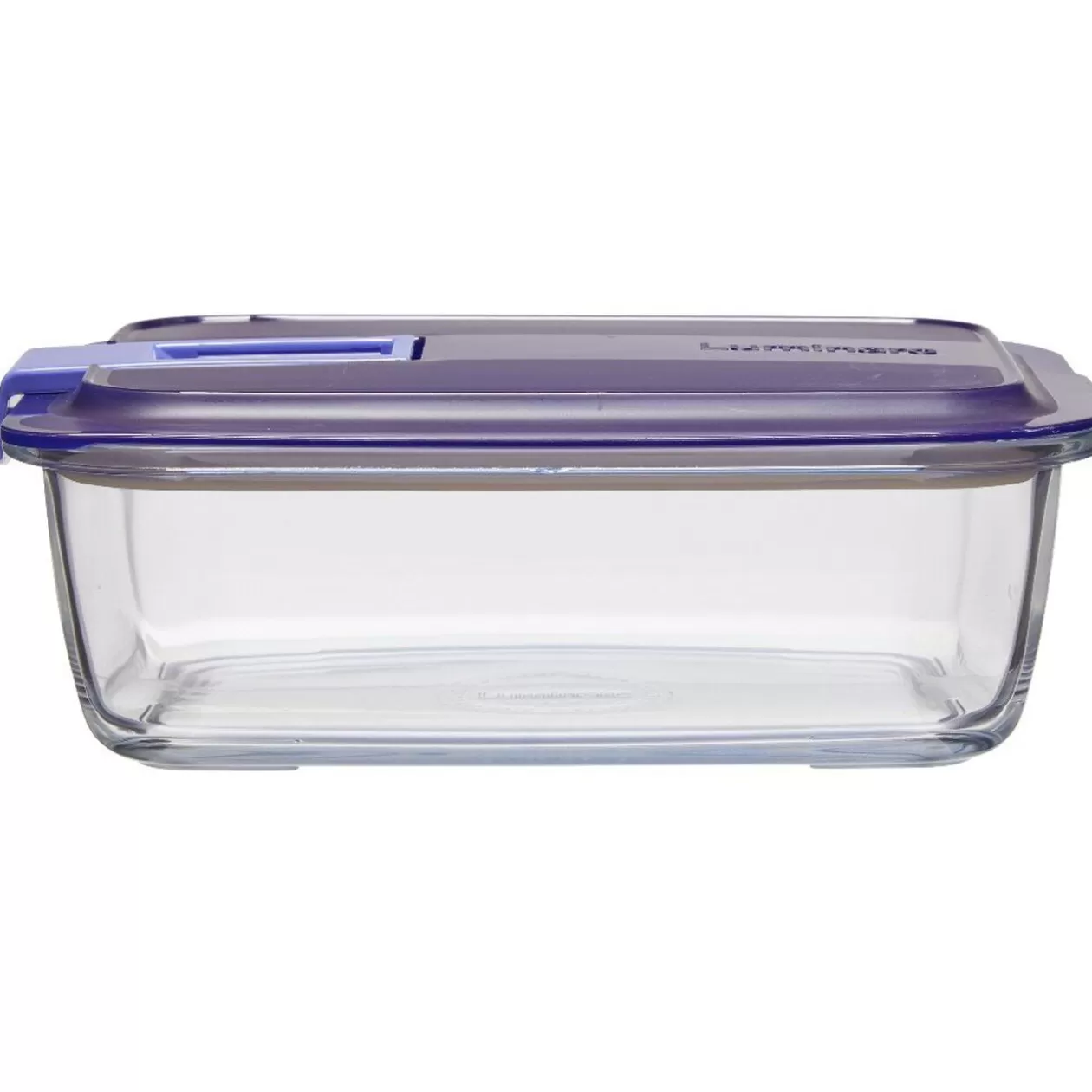 Gifi Boîte alimentaire Luminarc Easy Box verre transparent et bleu 122 cl< Conservation Alimentaire