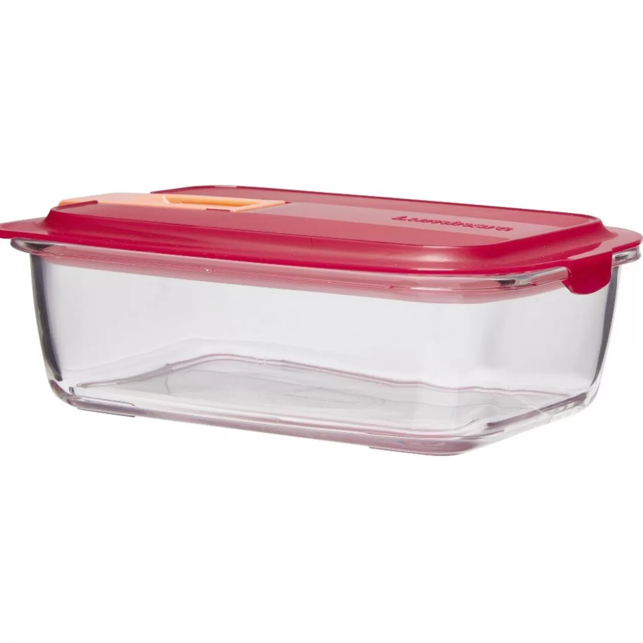 Gifi Boîte alimentaire Luminarc verre Esay Box transparent et rouge 122 cl< Conservation Alimentaire