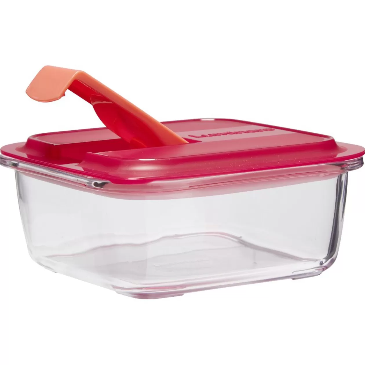 Gifi Boîte alimentaire Luminarc verre Esay Box transparent et rouge 76 cl< Conservation Alimentaire
