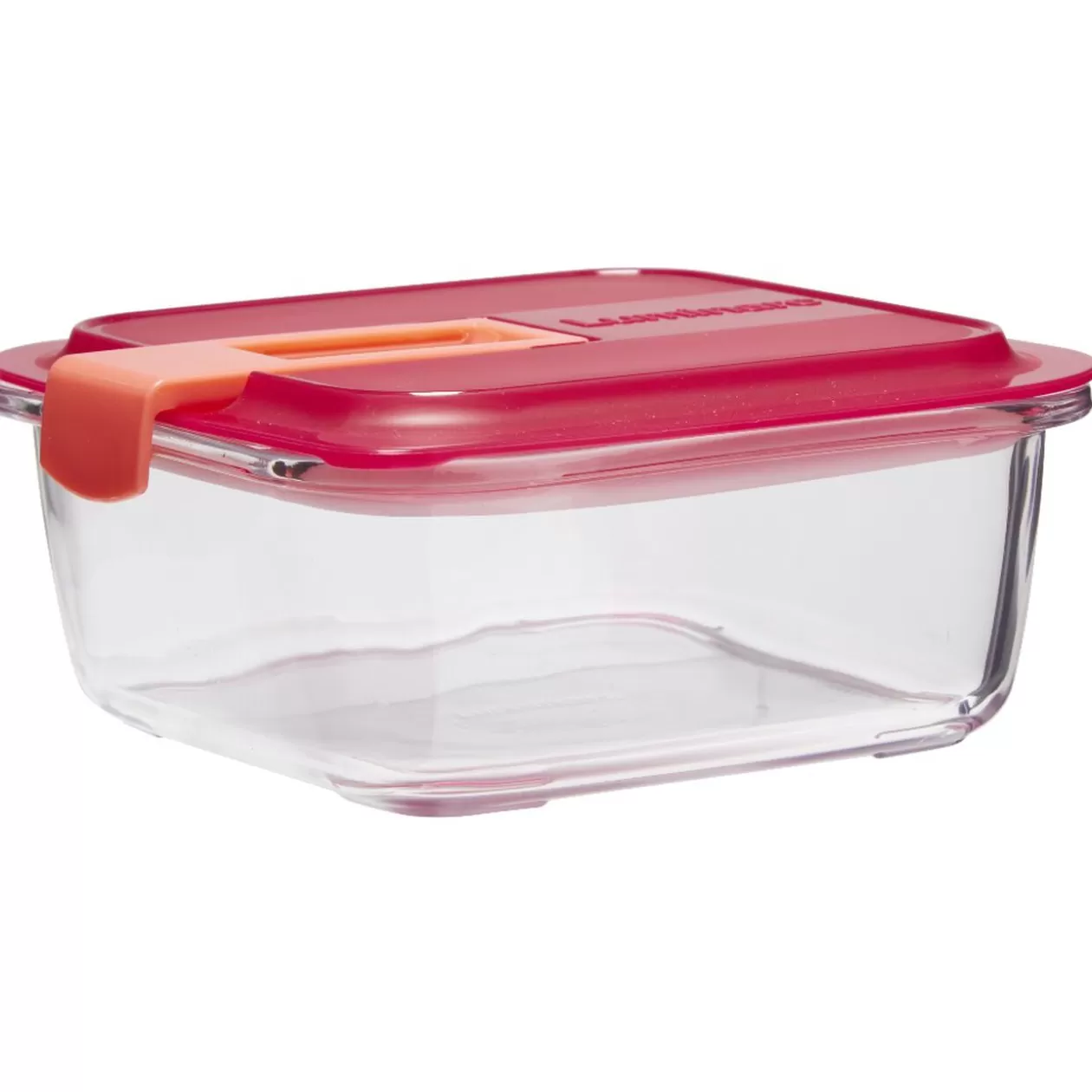 Gifi Boîte alimentaire Luminarc verre Esay Box transparent et rouge 76 cl< Conservation Alimentaire