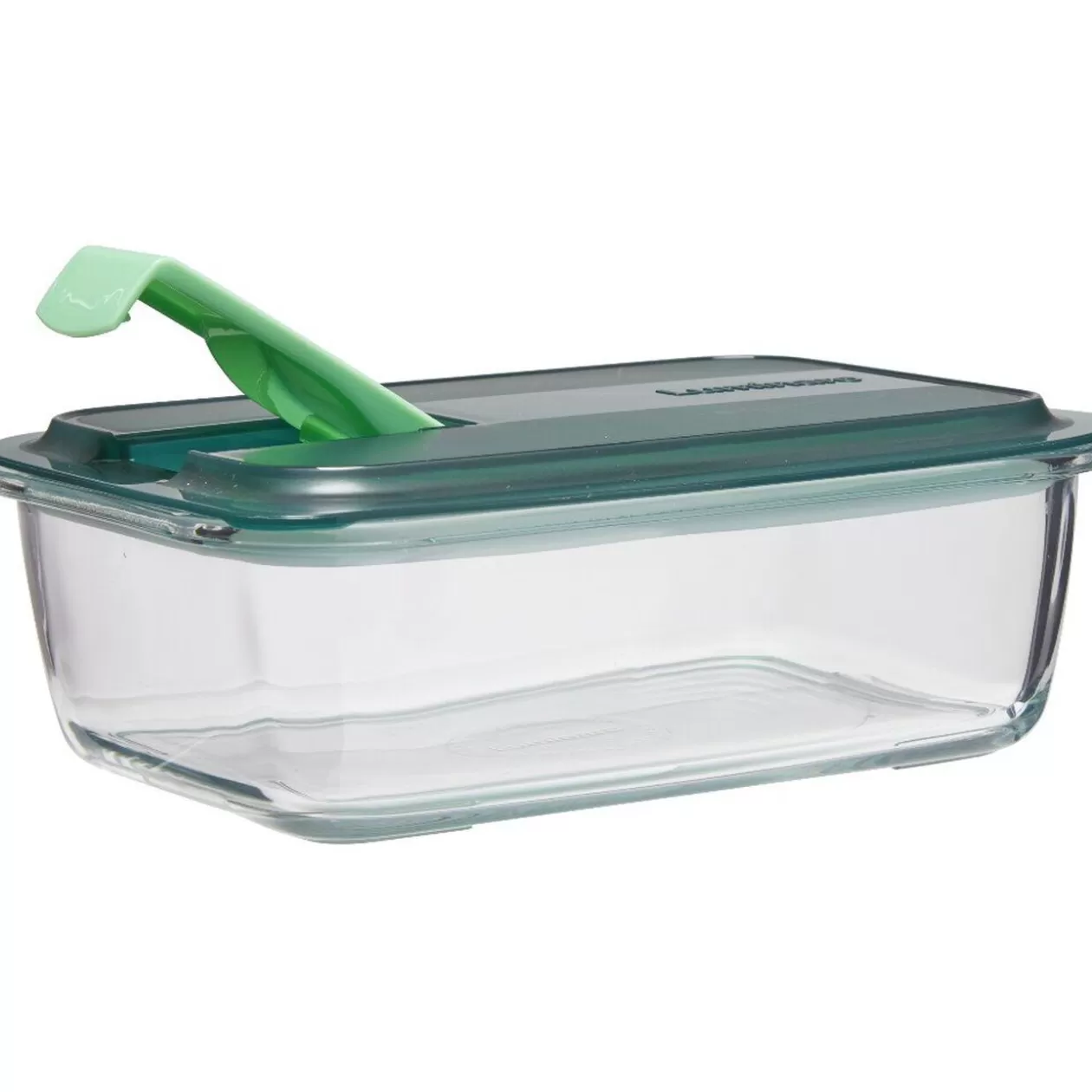 Gifi Boîte alimentaire Luminarc verre Esay Box transparent et vert 122 cl< Conservation Alimentaire