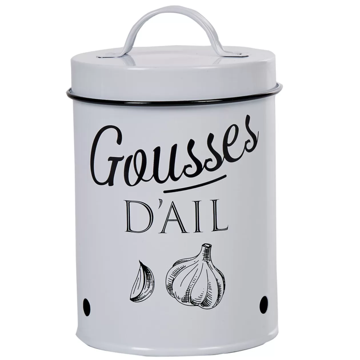 Gifi Boîte de conservation vintage en métal pour gousses d'ail< Conservation Alimentaire