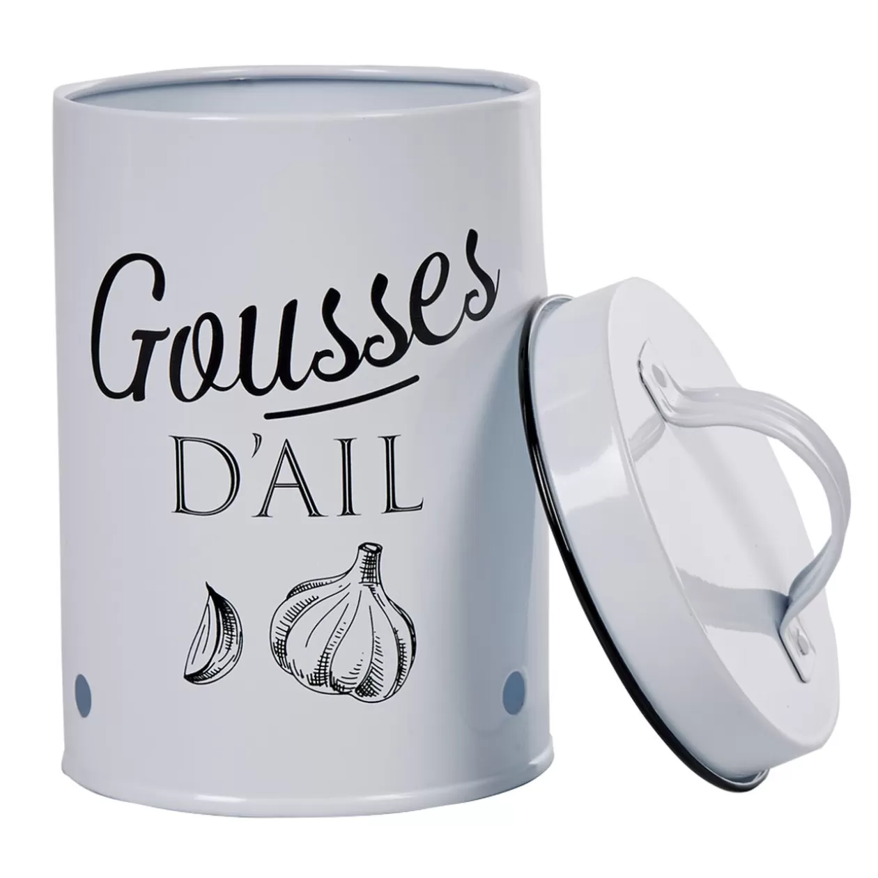 Gifi Boîte de conservation vintage en métal pour gousses d'ail< Conservation Alimentaire