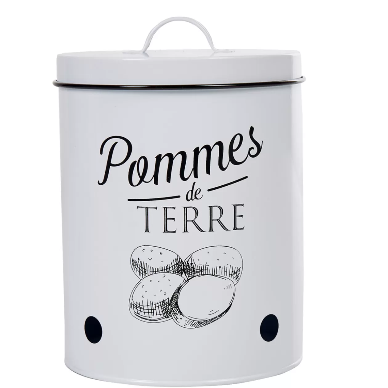 Gifi Boîte de conservation vintage en métal pour pommes de terre< Conservation Alimentaire