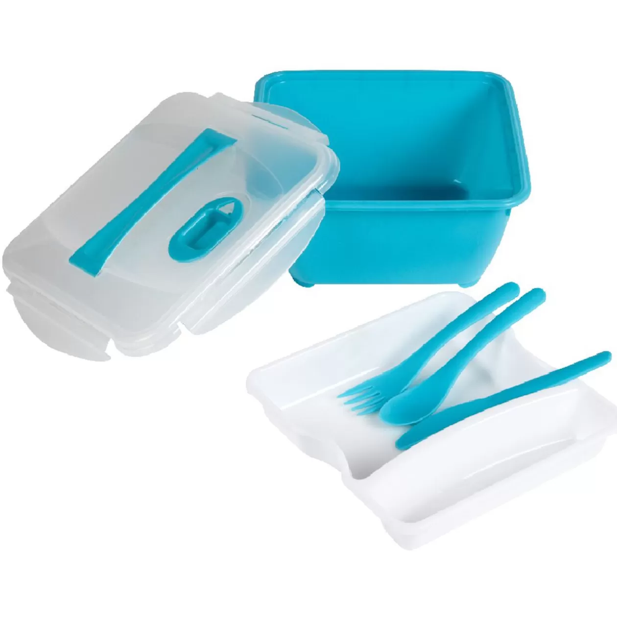 Gifi Boîte Lunch box compartimenté avec couvert< Conservation Alimentaire
