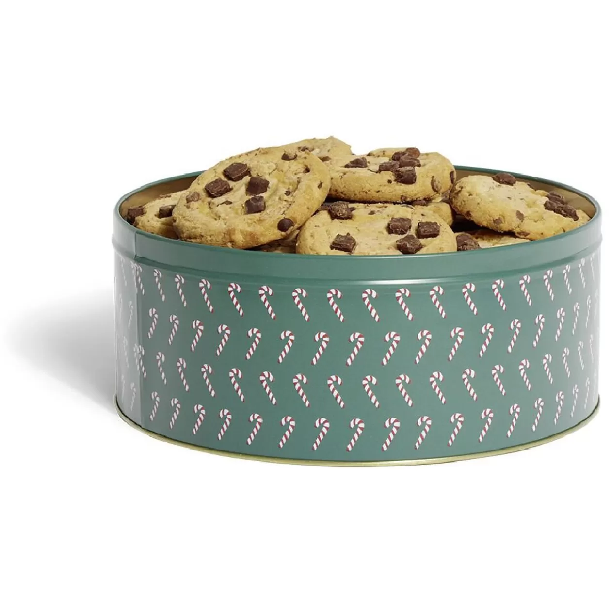 Gifi Boîte ronde en métal Ø22cm motif sucres d'orge rouge et vert< Conservation Alimentaire