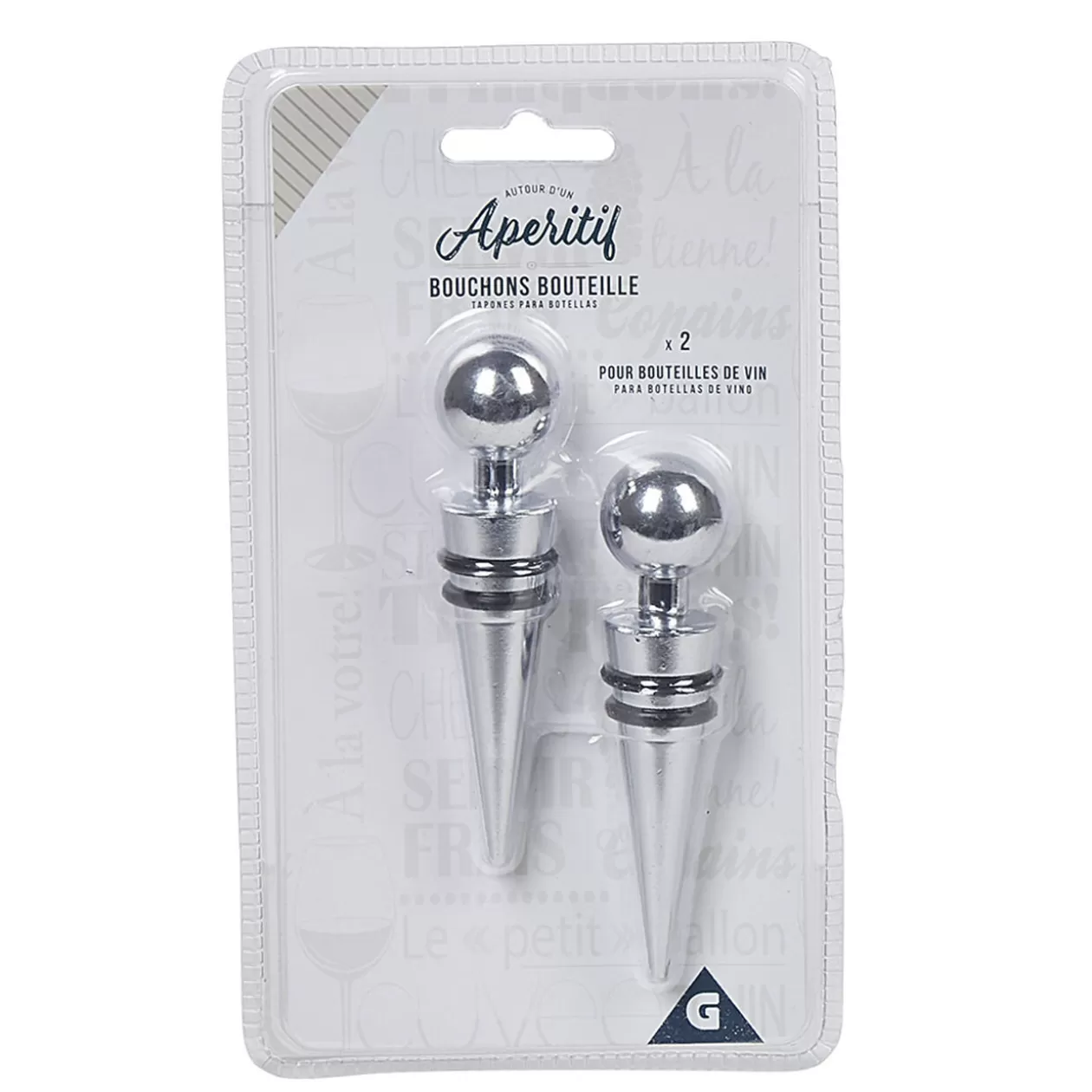 Gifi Bouchon à vin en inox X2< Vaisselle Et Accessoires De Table
