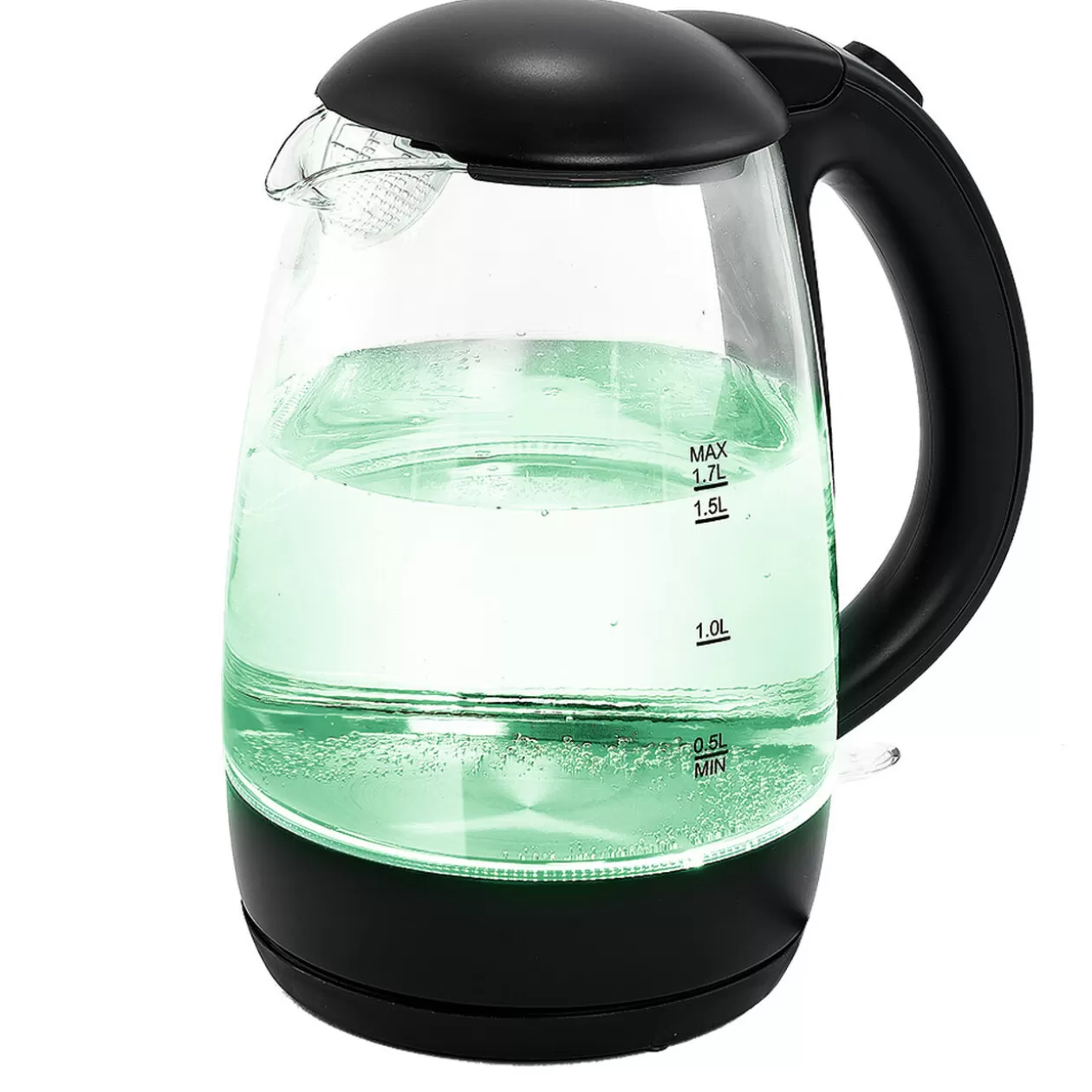 Gifi Bouilloire LED sans fil couleurs variables Homday en verre 1,7 L< Petit Électroménager