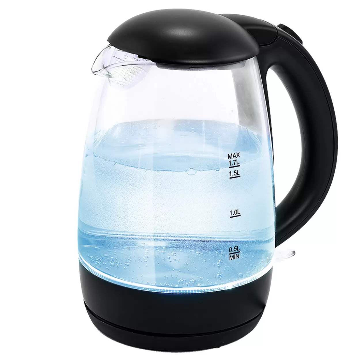 Gifi Bouilloire LED sans fil couleurs variables Homday en verre 1,7 L< Petit Électroménager