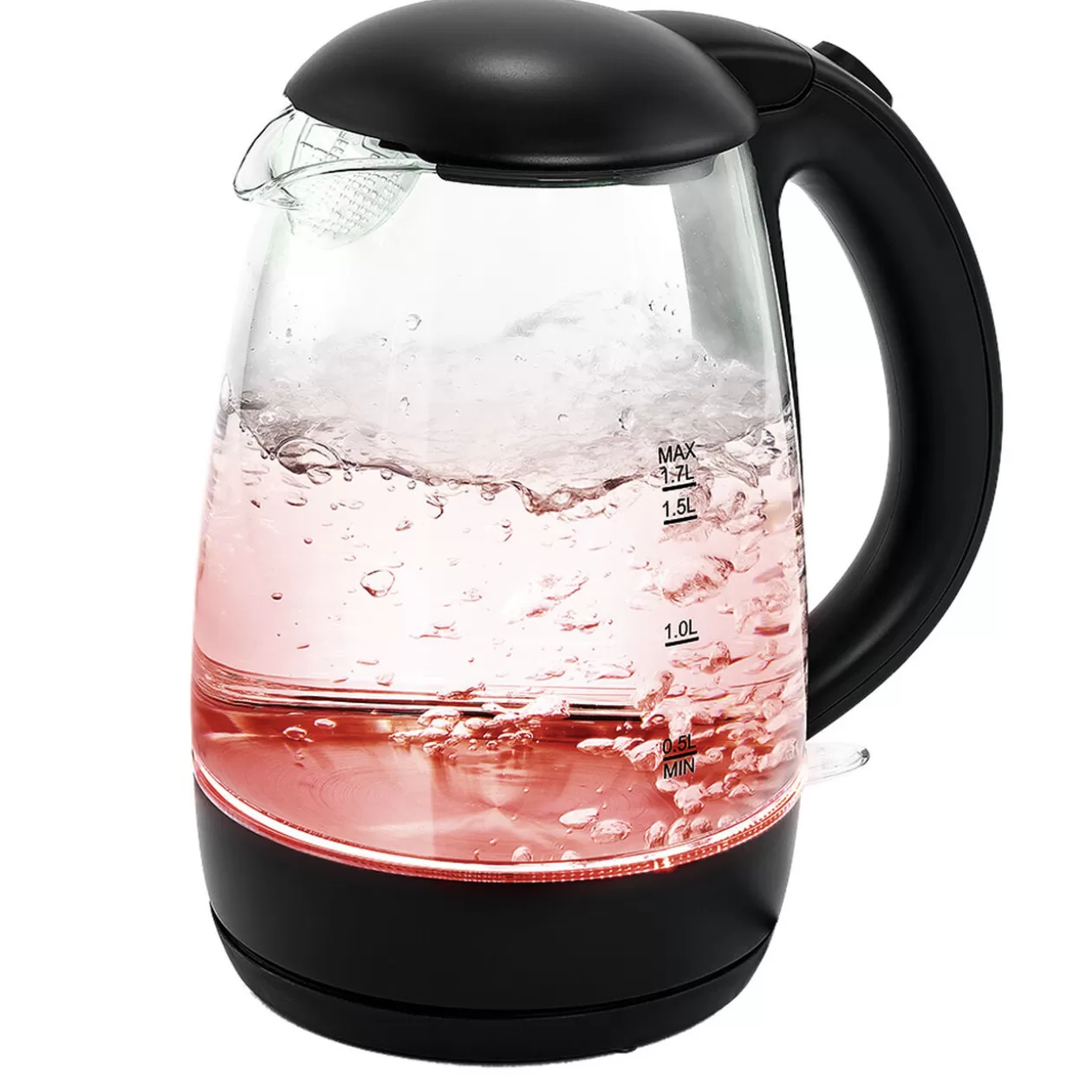 Gifi Bouilloire LED sans fil couleurs variables Homday en verre 1,7 L< Petit Électroménager