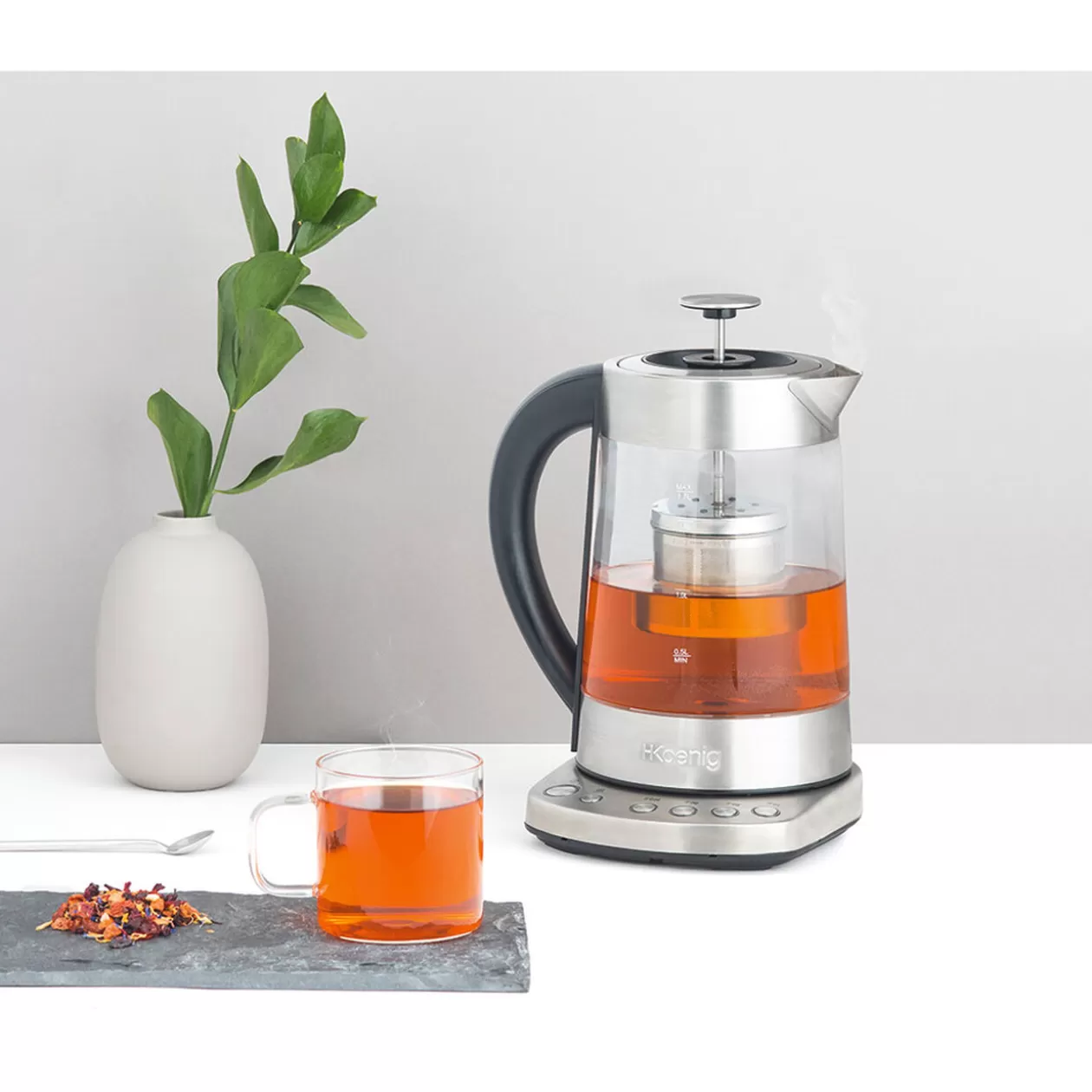 Gifi Bouilloire théière avec infuseur Cont. 1 L< Petit Électroménager