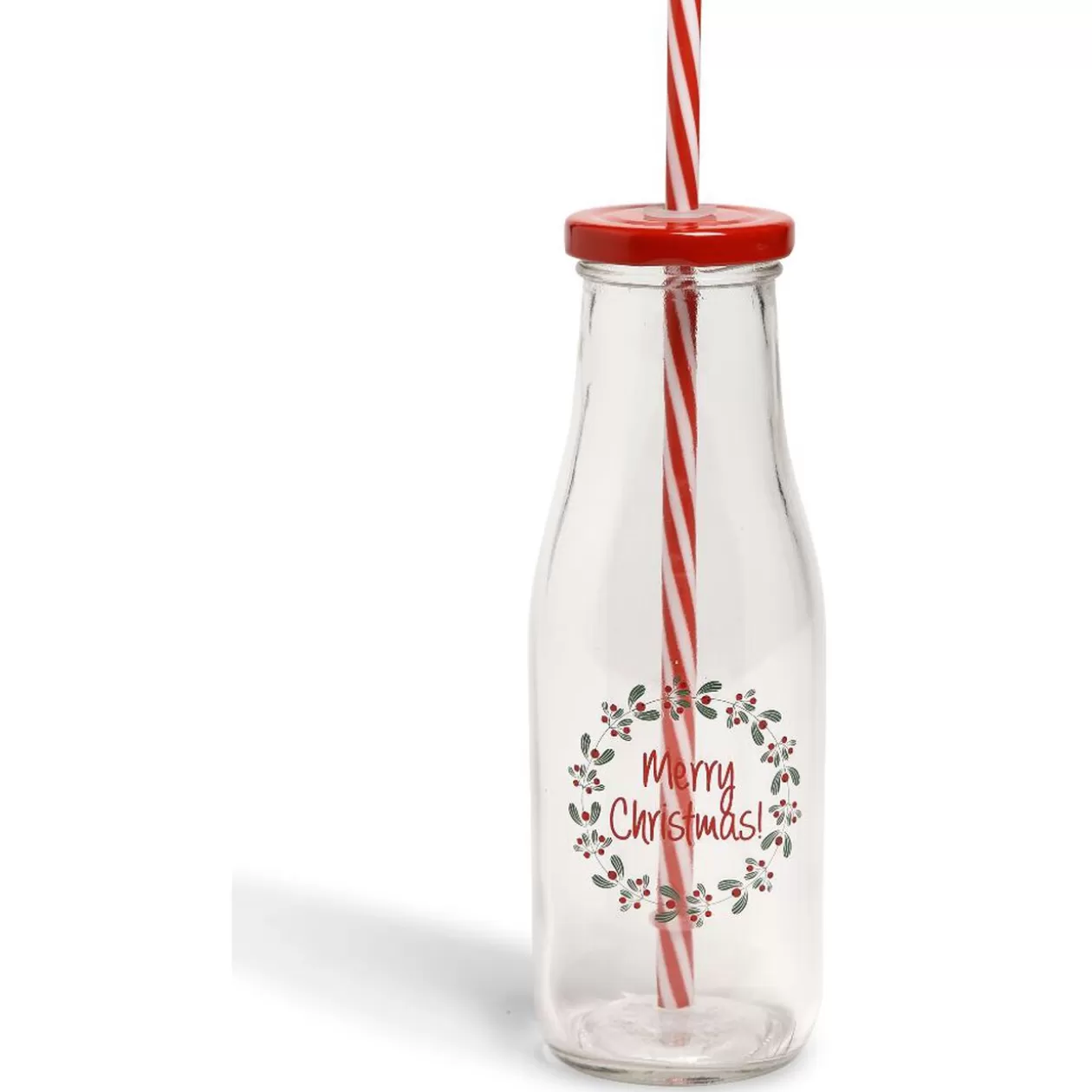 Bouteille en verre 450ML avec paille>Gifi Clearance