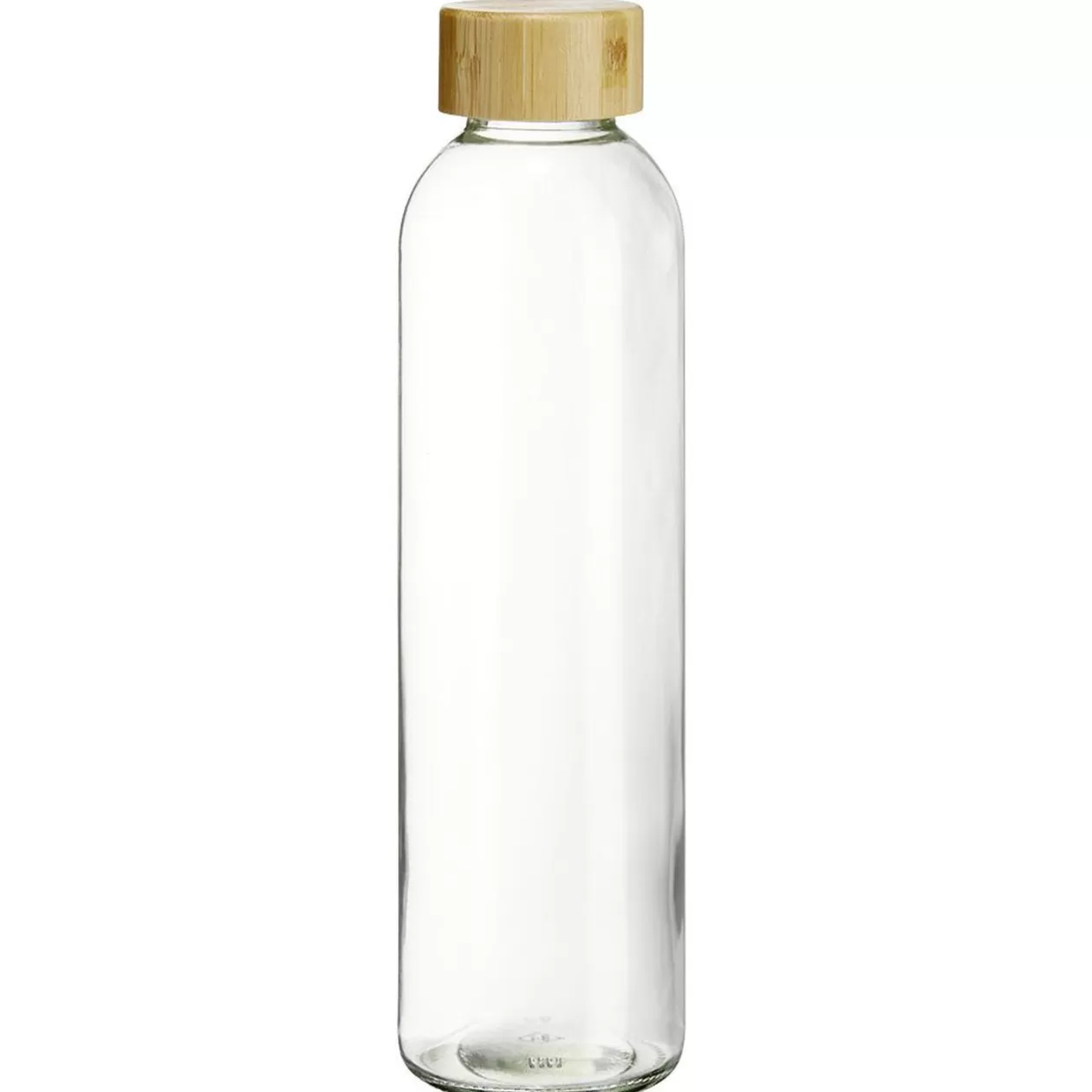 Bouteille en verre avec bouchon en bambou 750 ml>Gifi Outlet