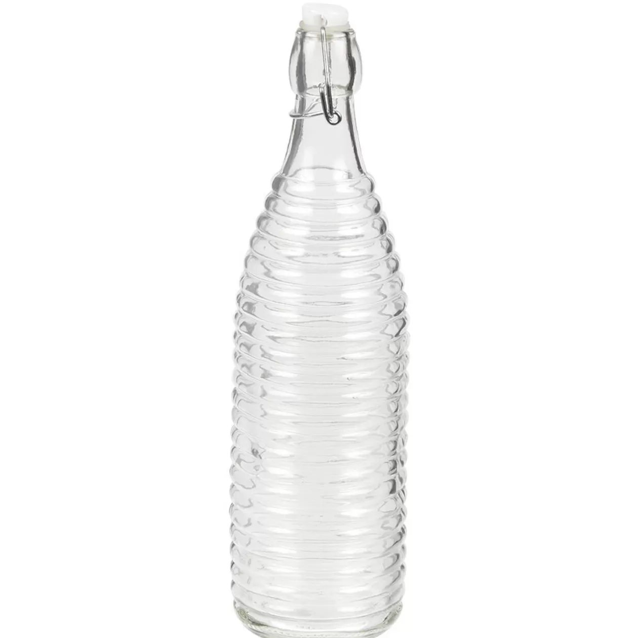 Gifi Bouteille en verre transparent 1 L< Vaisselle Et Accessoires De Table