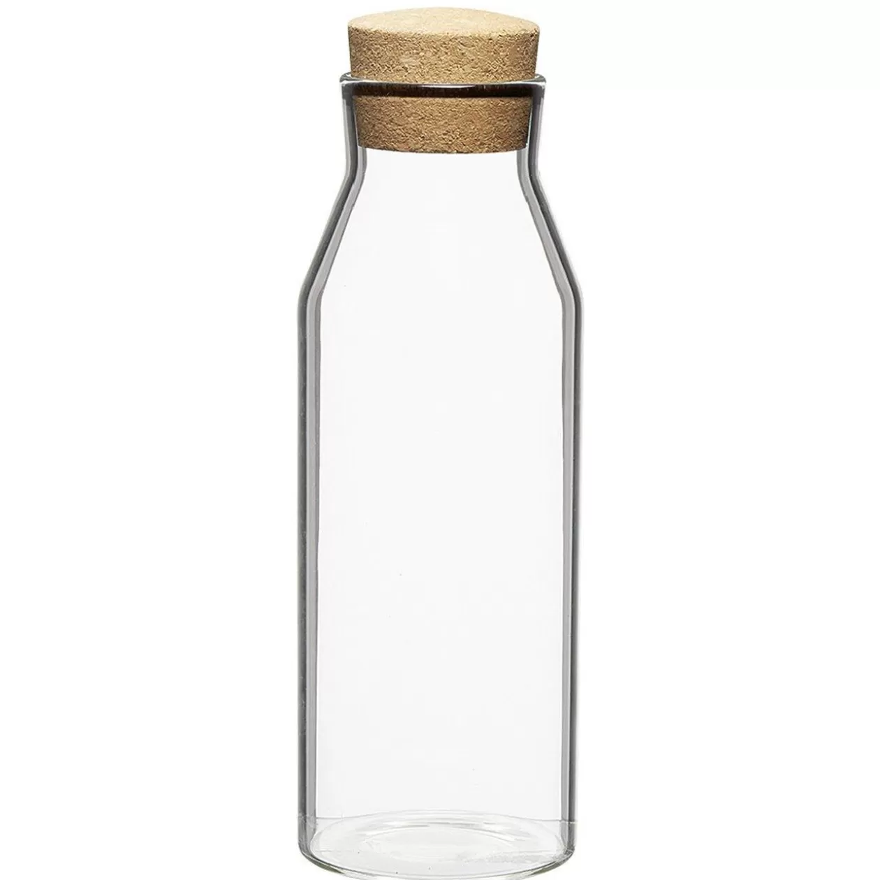 Gifi Bouteille en verre transparent et bouchon liège 1L< Vaisselle Et Accessoires De Table