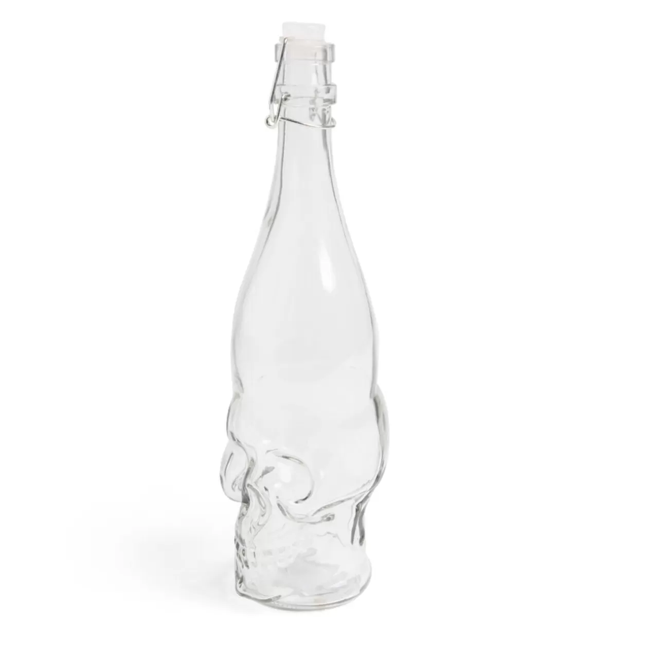 Bouteille Halloween 1L en verre forme tête de mort noire>Gifi Flash Sale