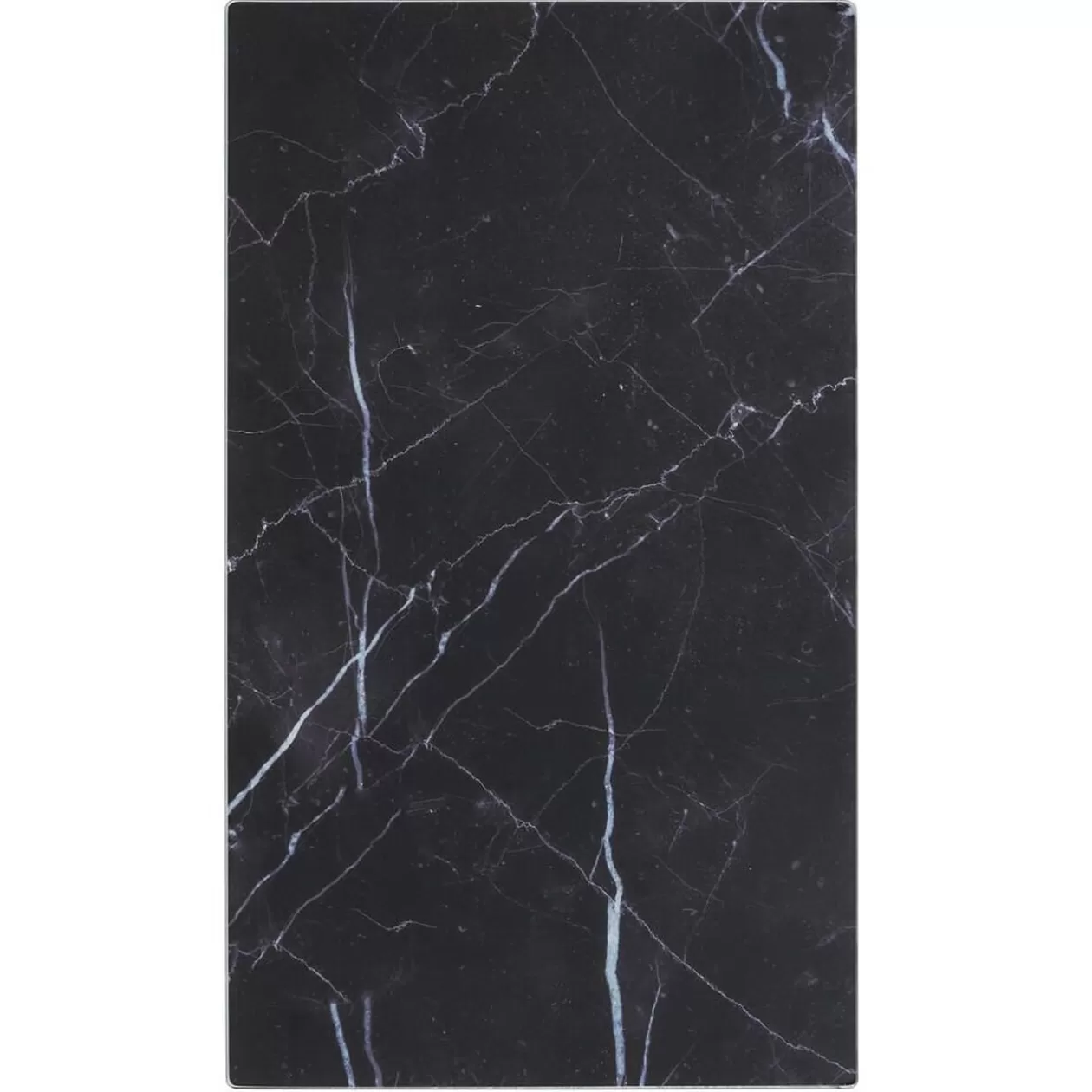 Gifi Cache plaque de cuisson en verre noir effet marbre 52x30cm< Cuisson