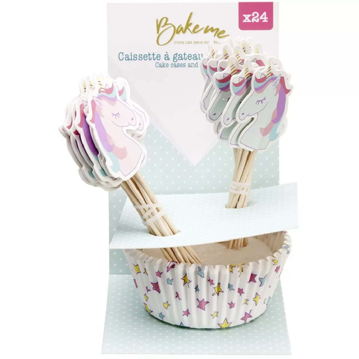 Gifi Caissette à muffin papier multicolore x24< Cuisson