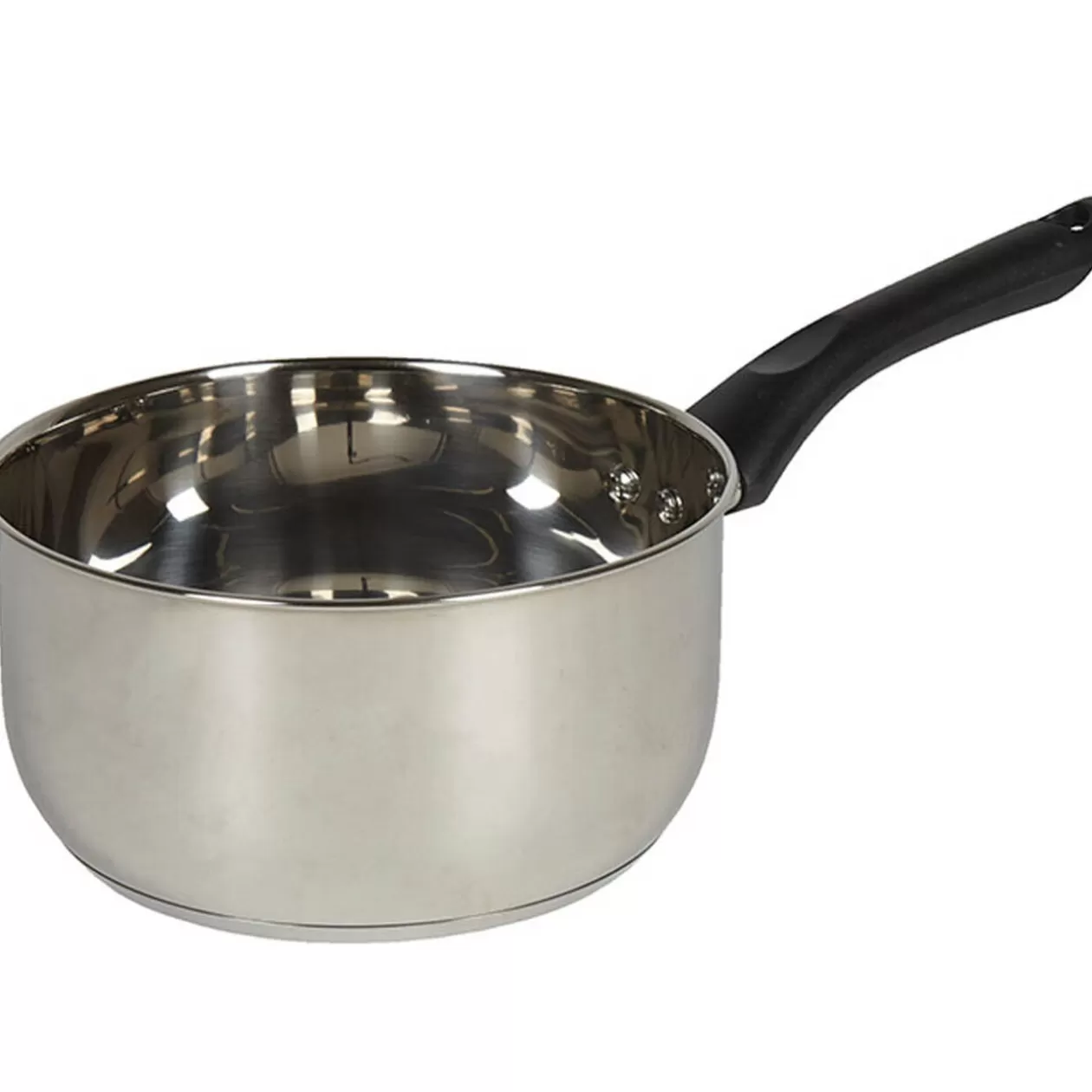 Gifi Casserole anti adhésive inox poignée noire< Cuisson