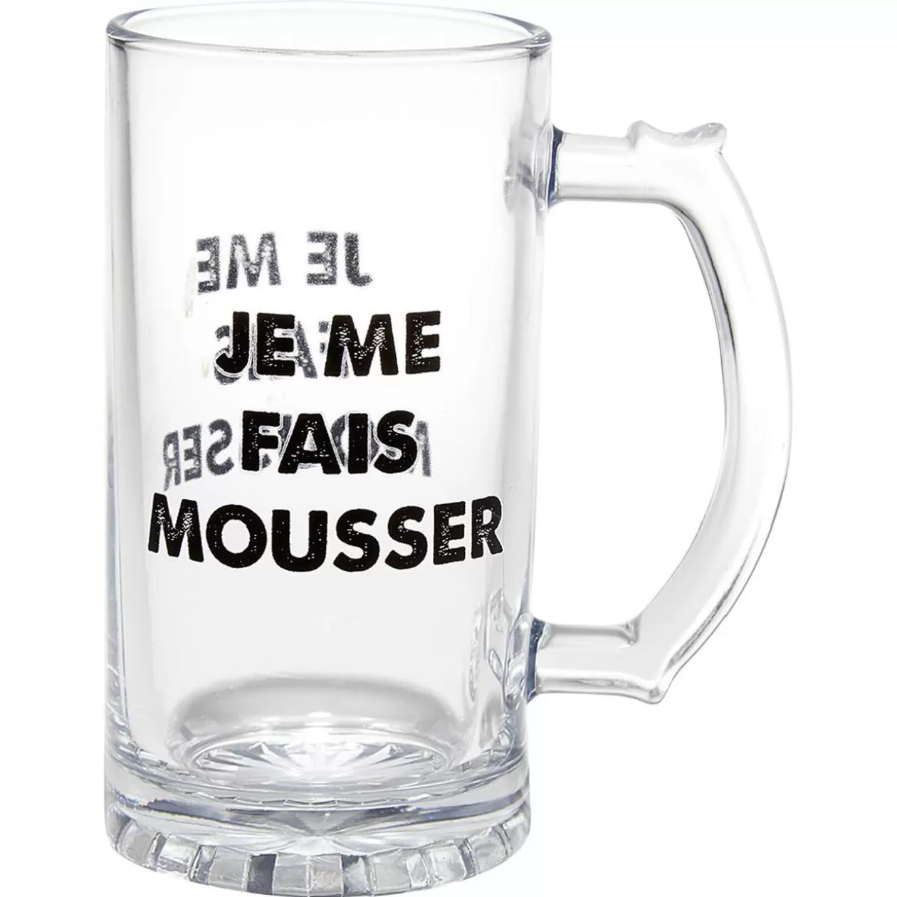 Gifi Chope à bière verre transparent inscription Champion de levée de coude< Vaisselle Et Accessoires De Table