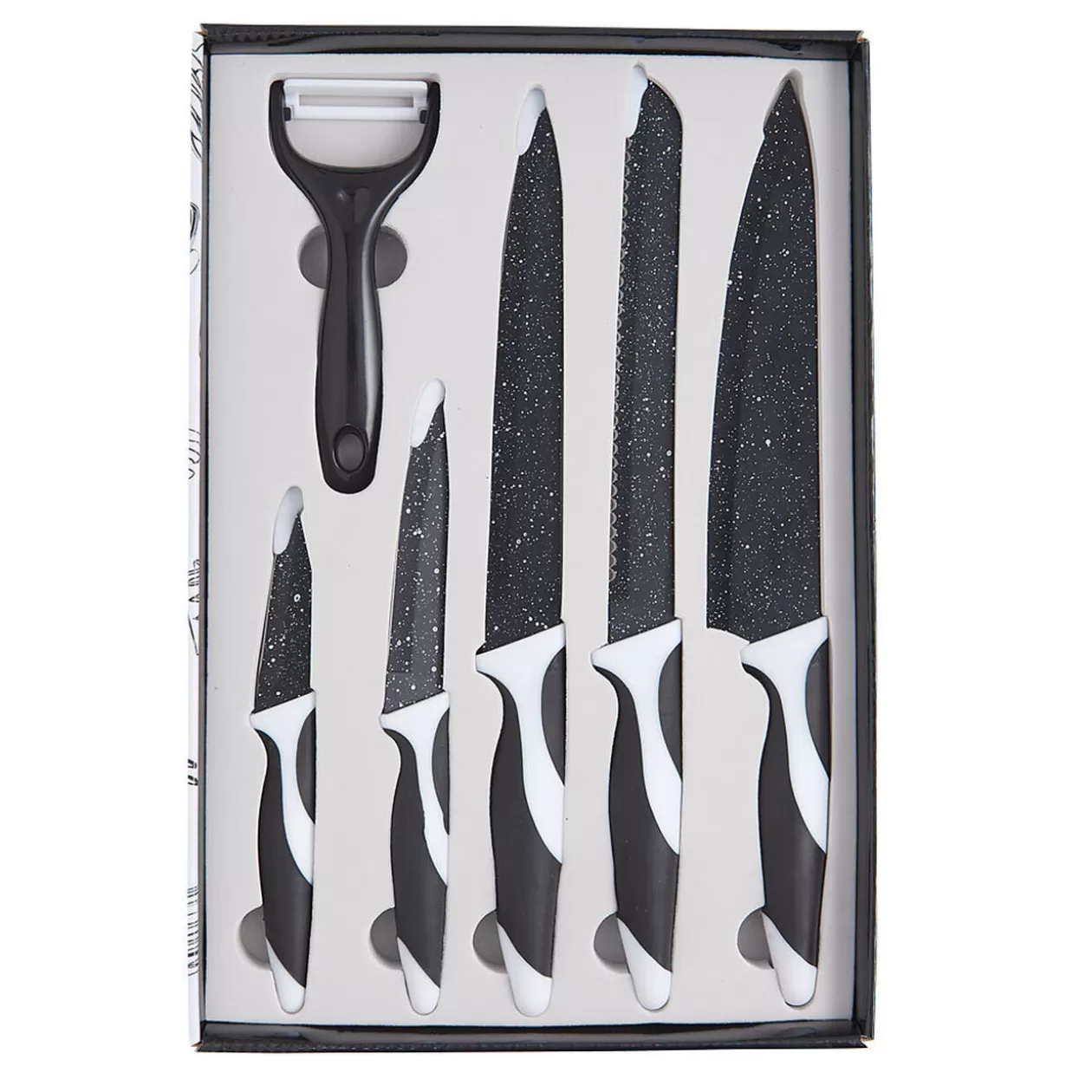 Gifi Coffret de 5 couteaux et 1 éplucheur< Préparation Culinaire