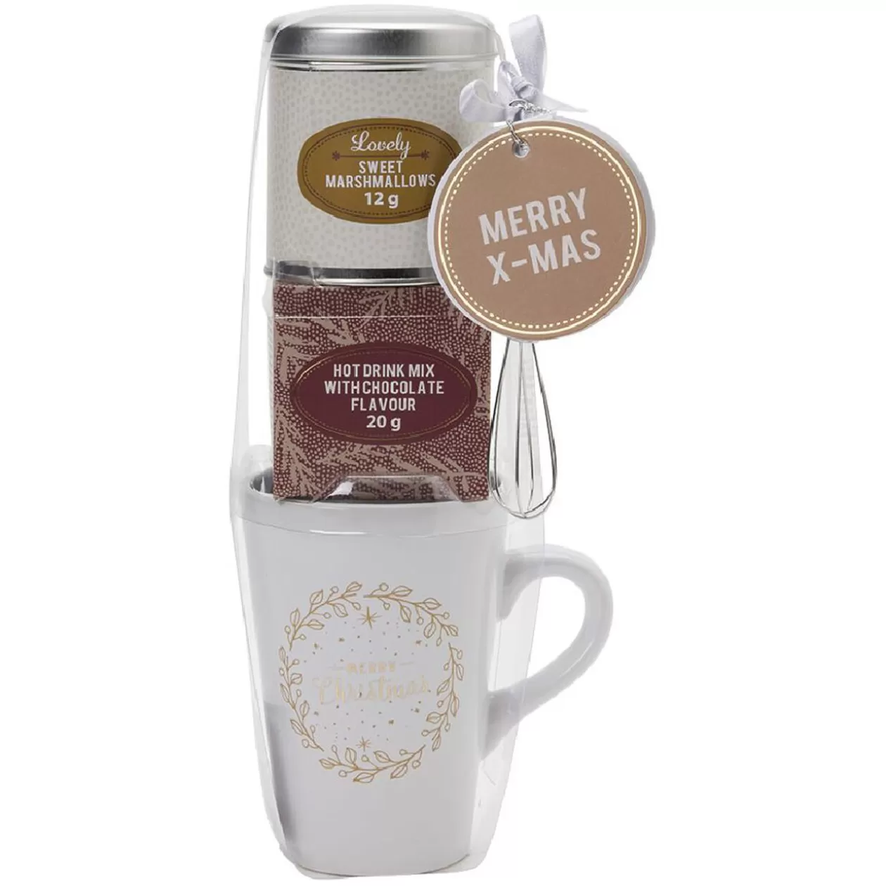 Coffret mug XXL avec boisson et biscuits Noël doré>Gifi Cheap